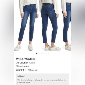 Wit & Wisdom high waist jeans size 8